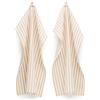 FILU, strofinacci per la cucina, 100% cotone, Beige / Weiß (Streifen), 100 % Baumwolle / 4er Pack