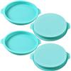 Newk Stampo rotondo in silicone per torte, 4 confezioni di dischi in silicone come stampi per torte, sottobicchieri in resina, sapone fatto a mano, 20,3 cm