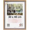 3-B Cornice portafoto Salo Duo - grigio/marrone (rovere) - 30 x 40 cm - Cornice in legno, cornice per documenti con vetro acrilico