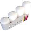 Bolsius Candele Rustiche a Colonna Shine 4 pz 80x68mm Marrone Speziato | Leroy Merlin