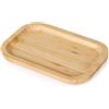 YANGQIHOME Vassoio di Vanità in Bambù, Vassoio da Banco da Bagno, Cestino per Carta Igienica per Serbatoio WC, per Bagno, Banco Cucina 20 x 13 x 2 cm