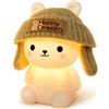 HomyDream Luce Notturna per Neonati e Bambini - 8 Colori LED con Luce Bianca Calda, Illuminazione Soffusa per il Sonno, Ricaricabile USB, Silicone Morbido Senza BPA, Ideale per la Cameretta, Regalo di Nascita