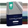 Dreamzie - Lenzuolo Sotto con Angoli 100x200cm - 100% Microfibra