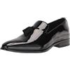 Stacy Adams Mocassini da Uomo con Nappe Tazewell, Vernice Nera, 45 1/3 EU