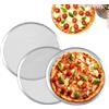 STARVAST Set di 3 Griglie per Pizza da 33 CM, Teglia per Pizza in Alluminio, Piatto Pizza Rotondo per Pizza, Griglia per Barbecue