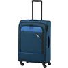 paklite valigia 65x45x25 da viaggio 4 ruote, trolley medio morbido, espandibile, DERBY, con piega ad espansione, chiusura TSA, 66 cm, 69-79 litri