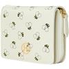 VICTORIA HYDE Portafoglio da donna con chiusura lampo, portafoglio da donna, in pelle, con scomparti per carte di credito, portamonete e scomparto, bianco