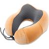 FANDARE Unisex Cuscino da Viaggio Memory Foam Cuscino per Il Collo a Forma di U Neck Pillow per Adolescenti,Ufficio,Casa, Autobus/Aereo/Treno Viaggio,360 ° Supporto per collo & mento Grid Blue