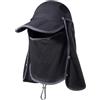 GADIEMKENSD Fishing Hat Summer UPF 50 UV Protection Outdoor Hiking Jungle Mountain Sun Mens Quick Dry Baseball Cap Face Neck Cover Flap Waterproof Breathable caps Flap Hats for Men Women New Unisex Autumn Khaki
