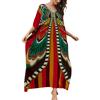 AIEOE Donna Costume da Bagno Beach Copritevi Boho Stampa Floreale Casual per Abbigliamento da Casa Spiaggia Mare Colore 4