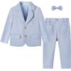 Volunboy Completo da Ragazzo 2 Pezzi Abito da Cerimonia per Bambini Blazer e Pantaloni Eleganti per Matrimonio e Festa(Taglia 90,18-24 Mesi,Verde)