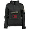 Geographical Norway - Felpa con cappuccio da uomo a maniche lunghe, modello Gymclass, grigio, M