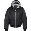 Schott NYC Bombers Cappuccio Marcatura Schott Ma1Guardrs Nero, Nero, 3XL plus tall