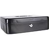 DONAU 5234001PL-01 - Cassetta portavalori extra grande, 300 x 90 x 240 mm, colore: Nero