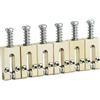 Guyker Selle a ponte in ottone - 10,5 mm Roller Bridge Selle con sistema a tremolo, set di ponti di ricambio per chitarra elettrica ST/TL Tele Strat (tipo rettangolo)