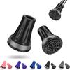 supregear Puntali per Bastone 16 mm (Confezione da 2), Tappi in Gomma Antiscivolo 5/8 inch (16 mm) di Ricambio per Bastoni da Passeggio e Trekking Anziani, Nero