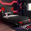 X Rocker Cerberus MKII Gaming-Bett f?r Kinder & Jugendliche - carbon/rot