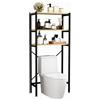 MAGIC SELECT Scaffale da Bagno sopra la Toilette. Mensole Organizer Salvaspazio. Scaffalatura da Bagno sopra la Toilette o la Lavatrice. Legno E1 e Acciaio.