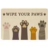 SUPERFINDINGS 40x60 cm Zerbino per Porta di Casa con Supporto in Gomma Antiscivolo Zampa di Gatto Ultra Assorbente Fango Zerbino Facile da Pulire per Ingresso Garage Interno Esterno