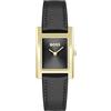 HUGO BOSS BOSS Orologio Con Movimento Al Quarzo A Due Lancette da Donna Collezione LUCY con Cinturino in Pelle Nero, 1502742, Black