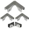 Yizzwtc 4Pcs Connettore in Vetro, Morsetti in Acciaio Inox per Angoli di Vetro, Staffe di Fissaggio ad Angolo Retto a Forma di L per Fissaggio o Acquario Fai Da Te (per Vetro di Spessore 10-12 mm)