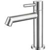 Tondiy Rubinetto Bagno Solo Acqua Fredda, Rubinetti Lavabo Dell'acqua Fredda con Tubo di Collegamento, Monocomando per Toilette per Gli Ospiti Acciaio Inox 304, Aeratore Rimovibile, Spazzolato