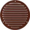 ABOUT VENT Ø 160mm Griglia di Ventilazione in Acciaio Marrone con Zanzariera - Griglie di Aerazione in Metallo