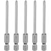 QUARKZMAN 5Pz #2 Punte Cacciavite Phillips PH2 1/4 Gambo Esagonale 3 (75mm) Lungo Acciaio S2 Magnetiche Inserti per Avvitatore per Cacciavite Elettrico Punte Trapano 0.138 (3.5mm) Asta