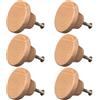 NAKUPENDA Pomelli Rotondi in Legno per Mobili, Manopole e Maniglie per Armadi, Cassetti, Cassettiera (Faggeto)