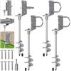 Lifeswell Kit di ancoraggi Resistenti da 76,2 cm, a Spirale, Antivento da 7,6 cm, per Trampolino, capannone, Altalena e casa Mobile, Completamente saldati in Acciaio con Punta per Trapano (Set da 4)