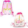 LuLiyLdJ sacca sportiva, unicorno sacca zaino sportivo borsa zainetto per scuola scarpe piscina palestra sport adulto bambino gamers merchandising, 2 pezzo
