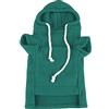 Airshi Maglione Furetto Cappuccio con Coulisse Vestiti per Piccoli Animali Ispessiti per la Pelle Caldi per la Festa (Verde)