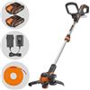 Worx WG163E - Tagliabordi a batteria - 2x 20V 2Ah