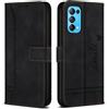 Bravoday Cover per Oppo Find X3 Lite/Reno 5 5G/4G, Flip Custodia in Pelle PU con Slot per Schede, Portafoglio Custodia per Oppo Find X3 Lite/Reno 5 5G/4G, Nero