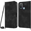 NETANY Cover per OPPO A53 2020/A33 2020/A53s/A32 con Cordino, Flip Portafoglio Magnetica Custodia in Pelle, [2 Porta Carte][Chiusura Magnetica],Custodia Libro Antiurto Cover con Laccio (Nero)