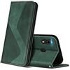 XINQCASE Cover per Huawei Y6 2019, Custodia a Portafoglio in Pelle PU [Slot per Schede], Cover a Libro Flip Caso Custodia per Huawei Y6 2019, Blu