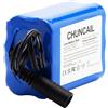 CHUNCAIL Batteria agli ioni di litio ricaricabile DC12V, 6000 mAh, adatta per telecamere, fotocamere, lettori MP3, tastiere elettroniche, ecc.