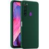 HULLIN Custodia per Telefono in Silicone Colorato, Adatta per Redmi Note 8 / Note 8 2021 (6.3) - Verde scuro