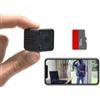 KUUS. KUUS C2 Mini Telecamera Spia WiFi 3,2cm Full HD 1080P App, Telecamera Nascosta Microcamera Spia, Mini Telecamera Spia Nascosta, Visione Notturna, SD 32 GB, ONVIF Class U3 ISO Discreta Anonimo Pack