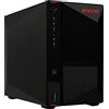 Asustor AS5402T Nimbustor 2 Gen2 - NAS Storage a 2 baie, Quad-Core 2.0GHz CPU, 4 slot M.2 NVMe SSD, Due Porte 2,5GbE, 4GB RAM DDR4, Network Attached Storage (Senza dischi)