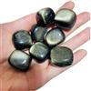 TENET - 5 PEZZI - pietre levigate per Cristalloterapia e Reiki (OSSIDIANA DORATA GOLD)