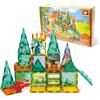 W WISE BLOCK Super Wings Costruzioni Magnetiche Bambini 38 pezzi, STEM Blocchi da Costruzione Magnetici Giocattoli per 3 4 5 6 7 8 anni ragazzo ragazza