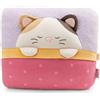 NICI Angy 62916 - Morbido gatto di peluche, per coccole e giochi, per bambini e adulti, fantastica idea regalo, 35 x 30 x 18 cm, lilla