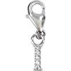 Depesche 11785-017 Charms Express Yourself-Ciondolo per collane e bracciali, Lettera I, Placcato Argento, Come Piccolo Regalo, Multicolore, Normal