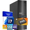 GMR Ultra Slim i7 Office PC - Business Office Computer | 3 anni di garanzia | 32 GB di RAM | 1000 GB SSD | DVD±RW | USB 3 | Windows 11 Prof | Bluetooth WiFi