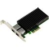 KALEA-INFORMATIQUE Scheda controller di rete PCIe x4 con 2 porte 10 Gigabit Ethernet RJ45 con chipset X550 10G