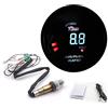 Shkalacar 2 in 1 Meter 52 Millimetri A Banda Stretta Digital Air Fuel Gauge Kit, 12 V Auto Volmetro con O2 Sensore di Ossigeno Accessori di Modifica Auto