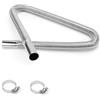 GMMG Tubo di Scarico 25mm per Generatore Tubo di Scarico Riscaldatore Diesel | Tubo Scarico Riscaldatore con 2 Fascette Stringitubo