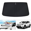 KUST Parasole per parabrezza, blocca i raggi UV, parasole pieghevole per Toyota RAV4 2013 2014 2015 2016 2017 2018 Keep Your Car Cooler