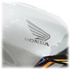 labelbike - Adesivi 3D Moto Serbatoio Logo Emblema Protezione e Decorazione Laterale con Licenza Ufficiale Honda - Colore Cromato